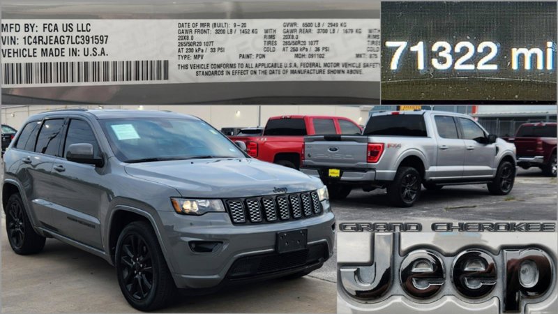 Used 2020 Jeep Grand Cherokee Altitude image 1