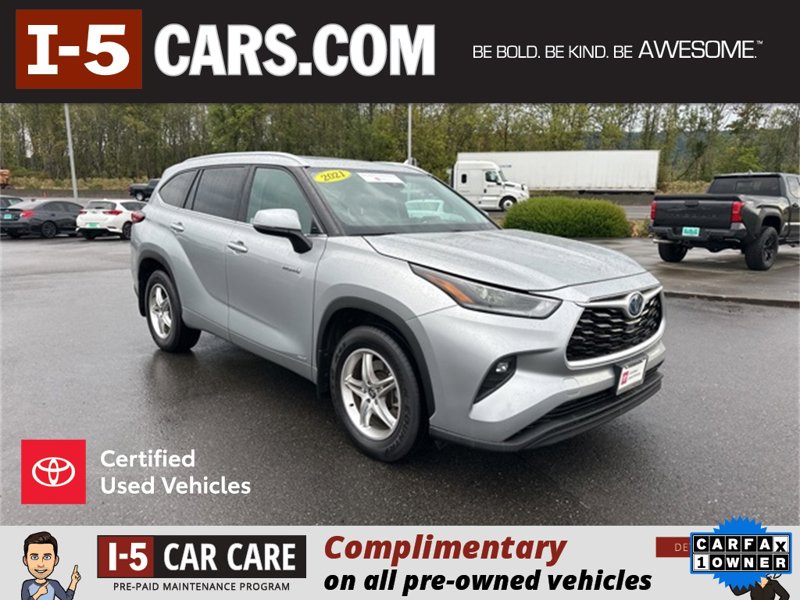 Certified 2021 Toyota Highlander XLE image 1