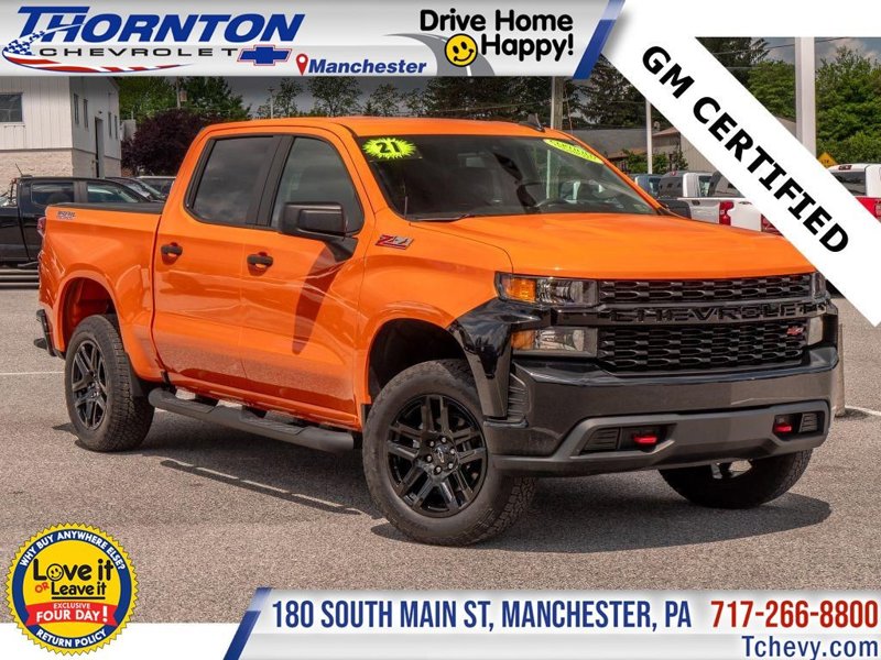 Certified 2021 Chevrolet Silverado 1500 Custom Trail Boss w/ Safety Confidence Package image 1