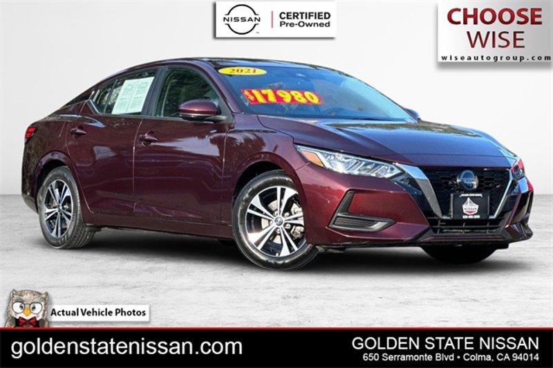 Certified 2021 Nissan Sentra SV image 1