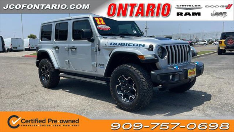 Certified 2022 Jeep Wrangler Unlimited Rubicon 4xe w/ Cold Weather Group image 1