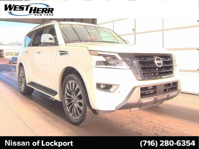 Certified 2024 Nissan Armada Platinum w/ Captain's Chairs Package image 1