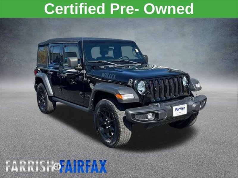Certified 2021 Jeep Wrangler Unlimited Sport image 1