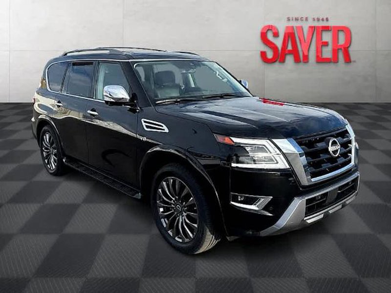 Certified 2022 Nissan Armada Platinum w/ Captain's Chairs Package image 1