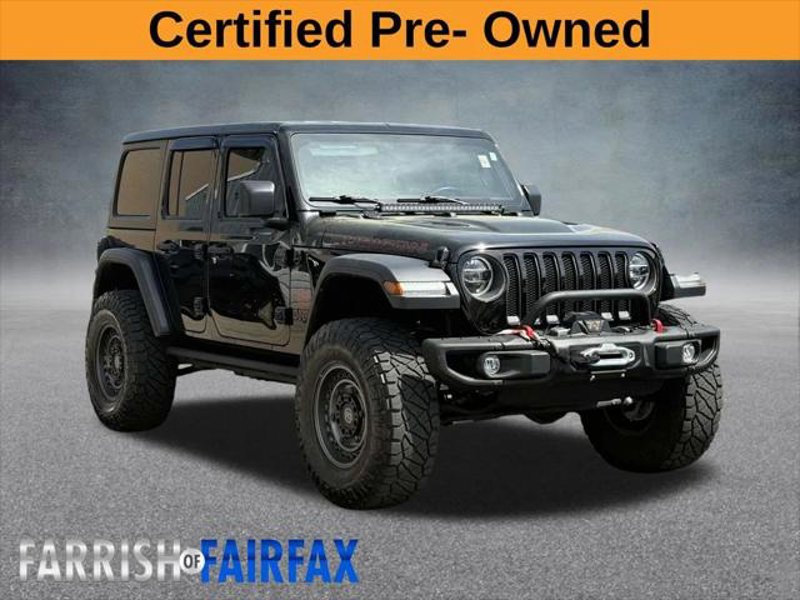 Certified 2022 Jeep Wrangler Unlimited Rubicon w/ Steel Bumper Group image 1