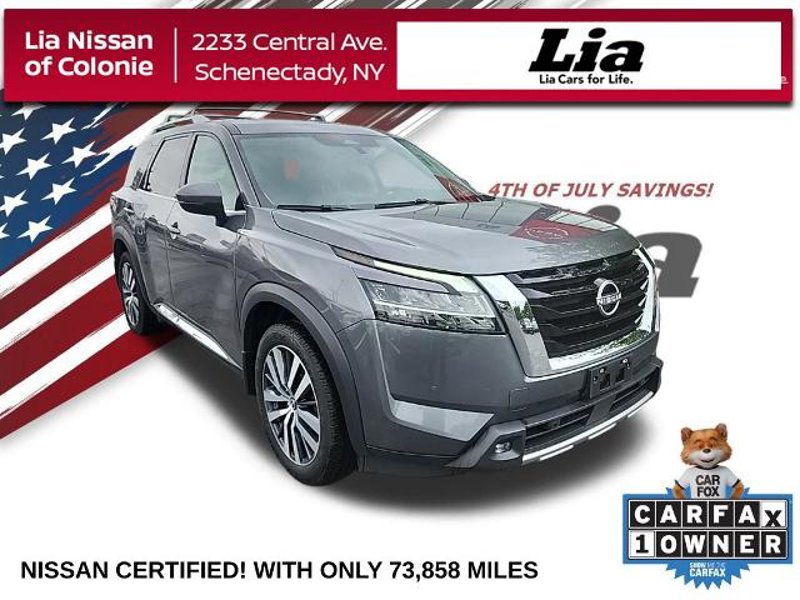 Certified 2022 Nissan Pathfinder Platinum w/ Cargo Package image 1