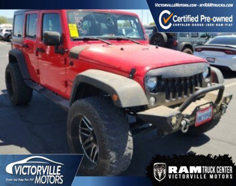 Certified 2016 Jeep Wrangler Unlimited Sport w/ Quick Order Package 24S image 1