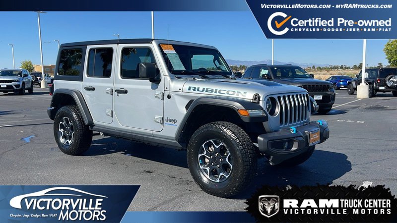 Certified 2023 Jeep Wrangler Unlimited Rubicon 4xe w/ Cold Weather Group image 1