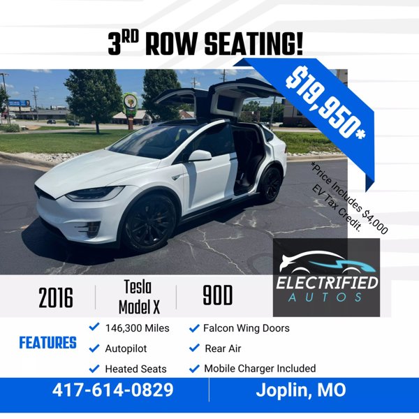 Used 2016 Tesla Model X 90D image 1