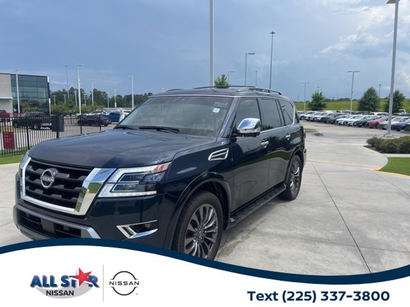 Certified 2023 Nissan Armada Platinum w/ Captain's Chairs Package image 1