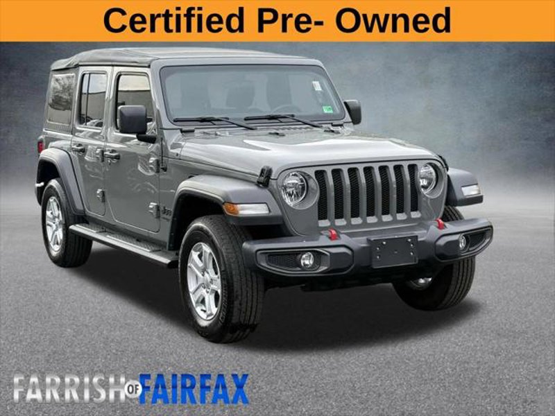Certified 2022 Jeep Wrangler Unlimited Sport image 1