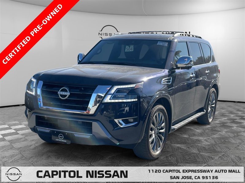 Certified 2024 Nissan Armada Platinum w/ Captain's Chairs Package image 1
