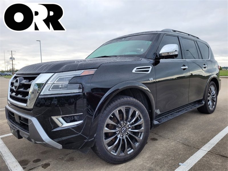 Certified 2022 Nissan Armada Platinum w/ Captain's Chairs Package image 1