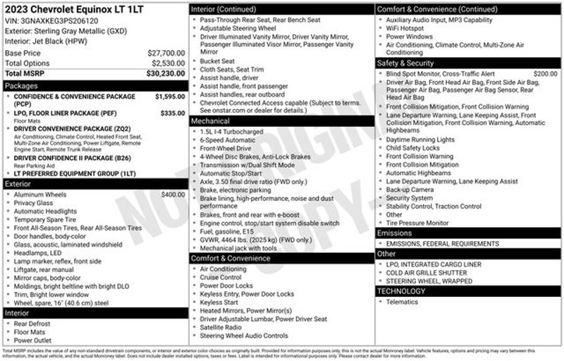 Certified 2023 Chevrolet Equinox LT image 1