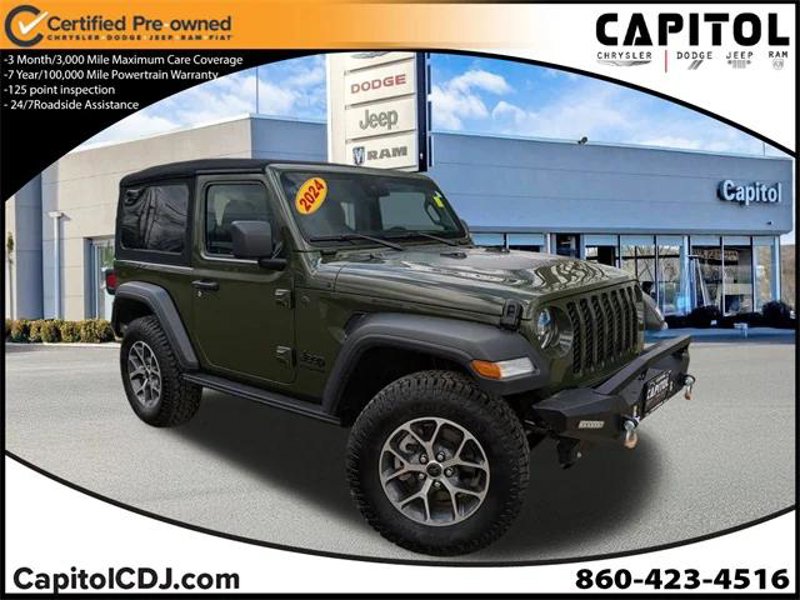 Certified 2024 Jeep Wrangler Sport image 1