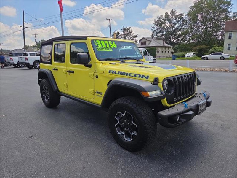 Certified 2022 Jeep Wrangler Unlimited Rubicon 4xe w/ Steel Bumper Group image 1