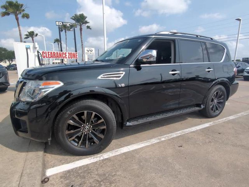 Certified 2019 Nissan Armada Platinum w/ Captain's Chairs Package image 1