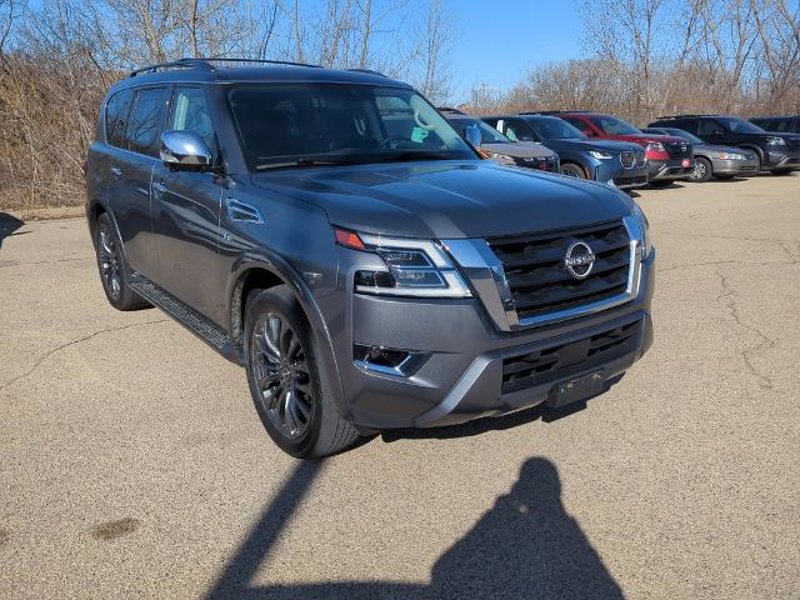 Certified 2021 Nissan Armada Platinum w/ Captain's Chairs Package image 1