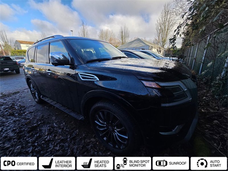 Certified 2023 Nissan Armada Platinum w/ Captain's Chairs Package image 1