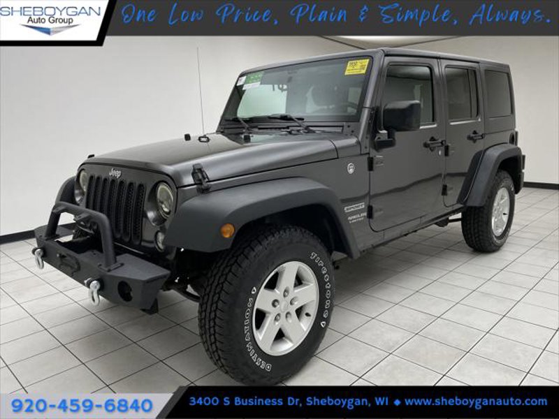 Certified 2017 Jeep Wrangler Unlimited Sport w/ Quick Order Package 24S image 1