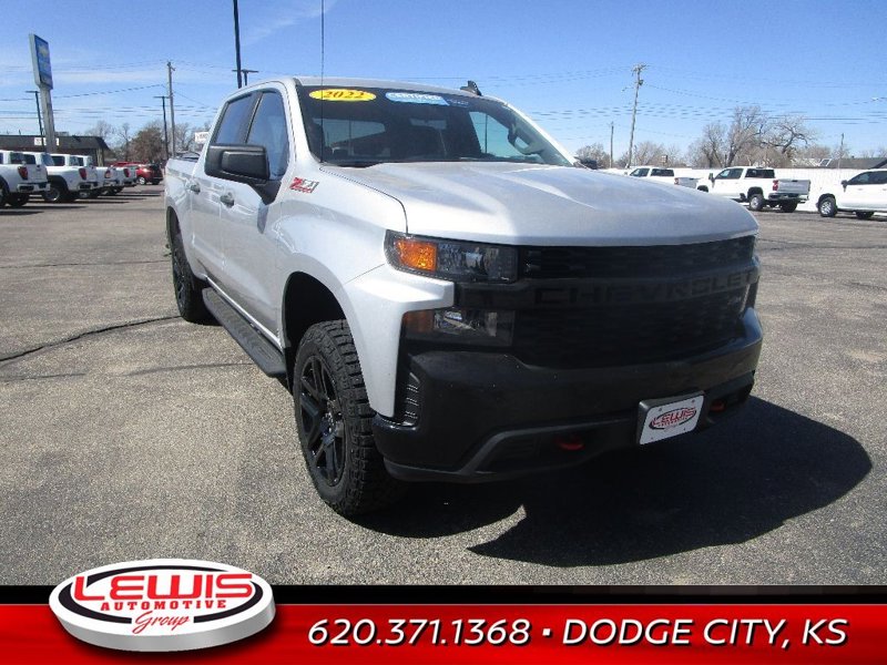 Certified 2022 Chevrolet Silverado 1500 Custom Trail Boss w/ LPO, Dark Essentials Package image 1