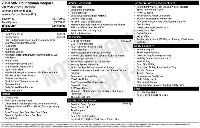 Used 2018 MINI Cooper Countryman S image 1