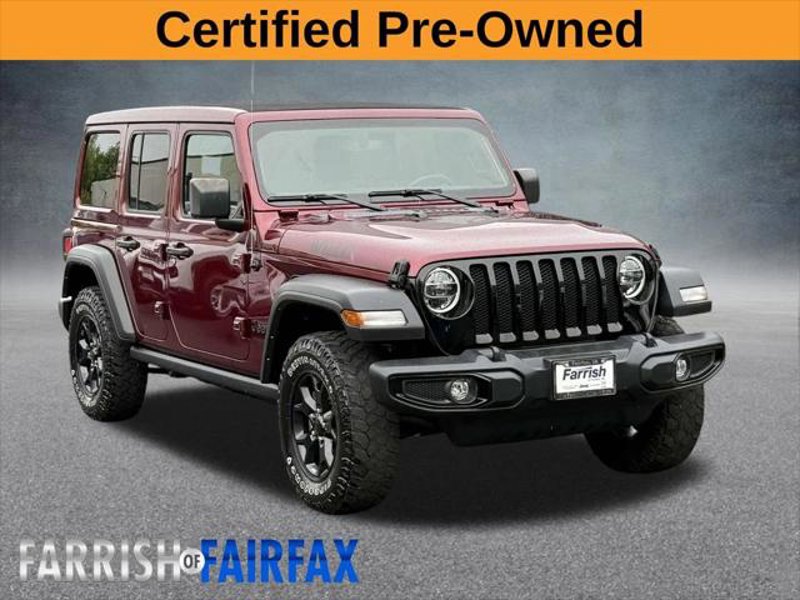 Certified 2021 Jeep Wrangler Unlimited Sport image 1