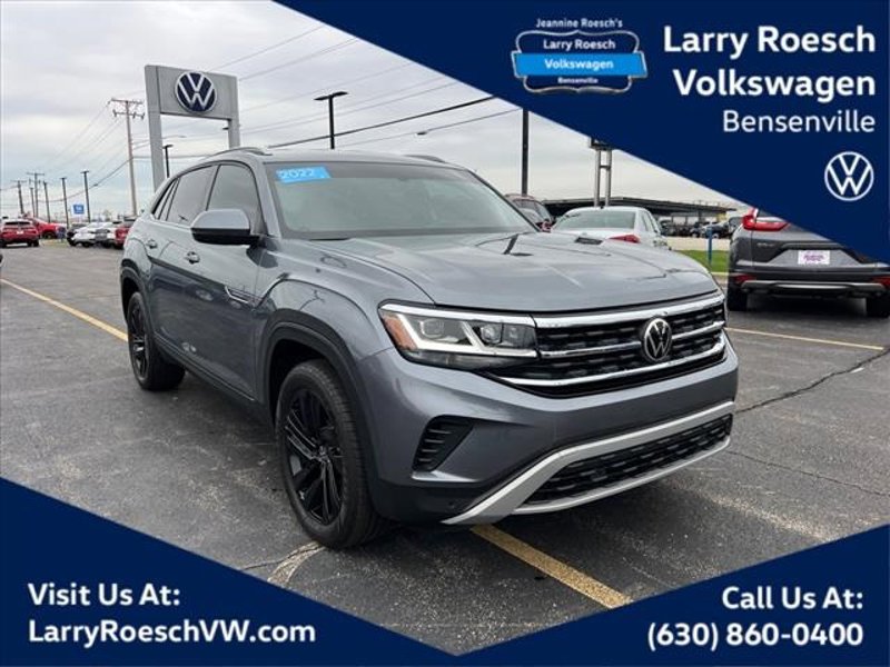 Certified 2022 Volkswagen Atlas Cross Sport SE w/ Black Wheel Package image 1
