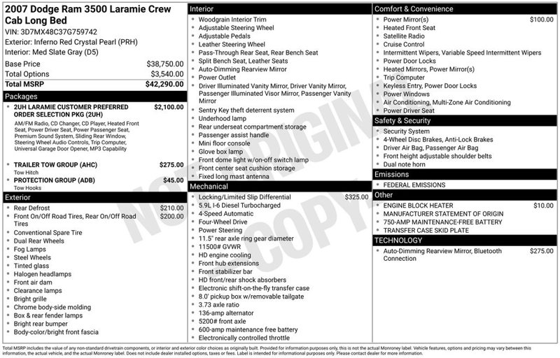 Used 2007 Dodge Ram 3500 Truck Laramie image 1