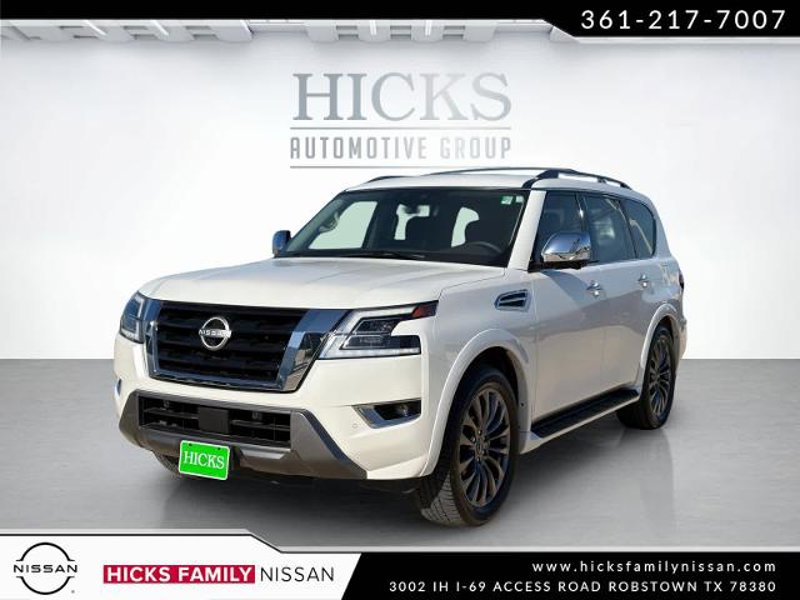Certified 2023 Nissan Armada Platinum w/ Captain's Chairs Package image 1