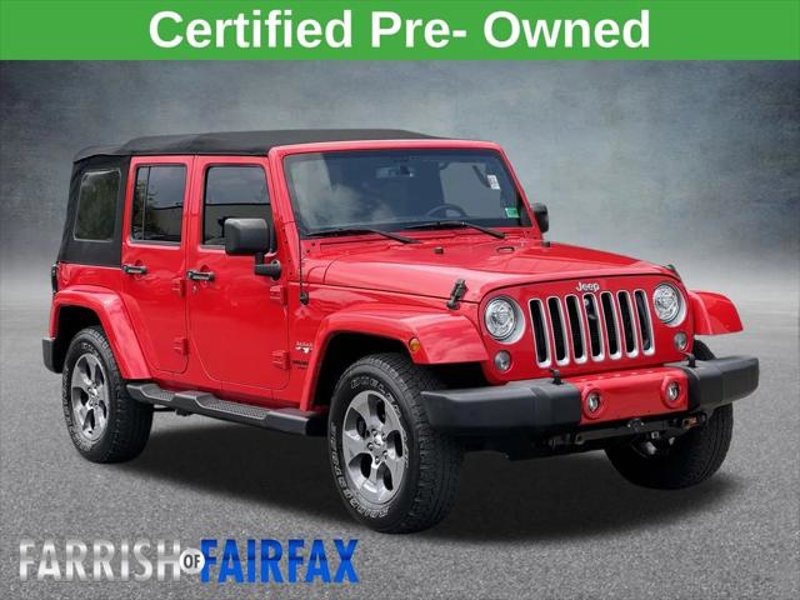 Certified 2017 Jeep Wrangler Unlimited Sahara w/ Connectivity Group image 1