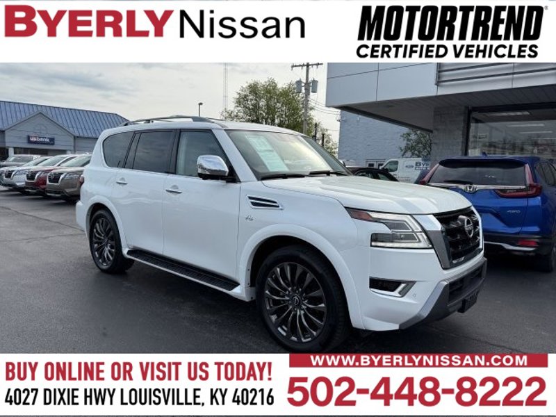 Certified 2022 Nissan Armada Platinum w/ Captain's Chairs Package image 1