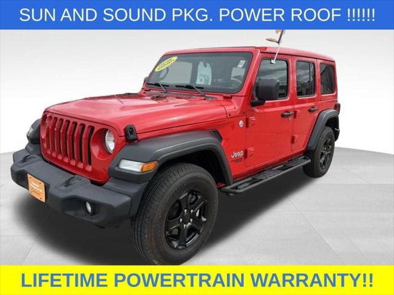 Certified 2021 Jeep Wrangler Unlimited Sport w/ Sun And Sound Package image 1