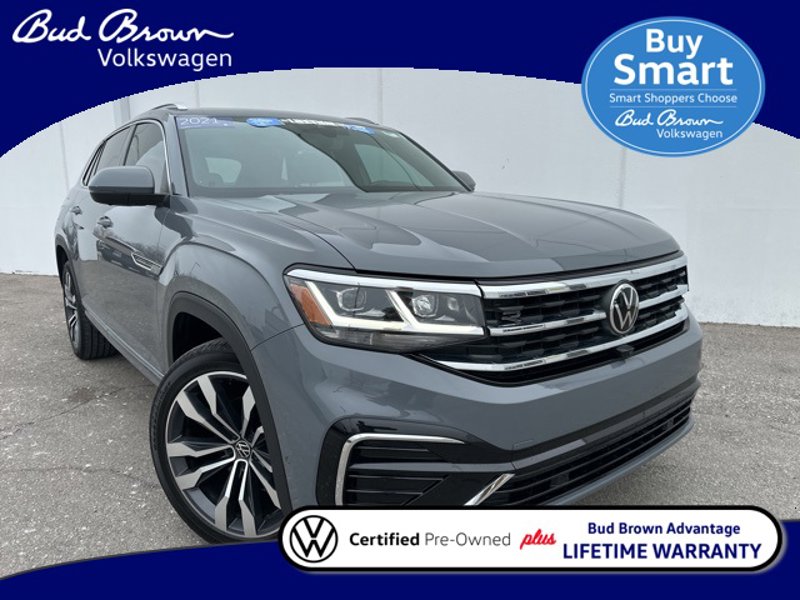 Certified 2021 Volkswagen Atlas Cross Sport SEL Premium w/ Cross Sport MDO Package image 1
