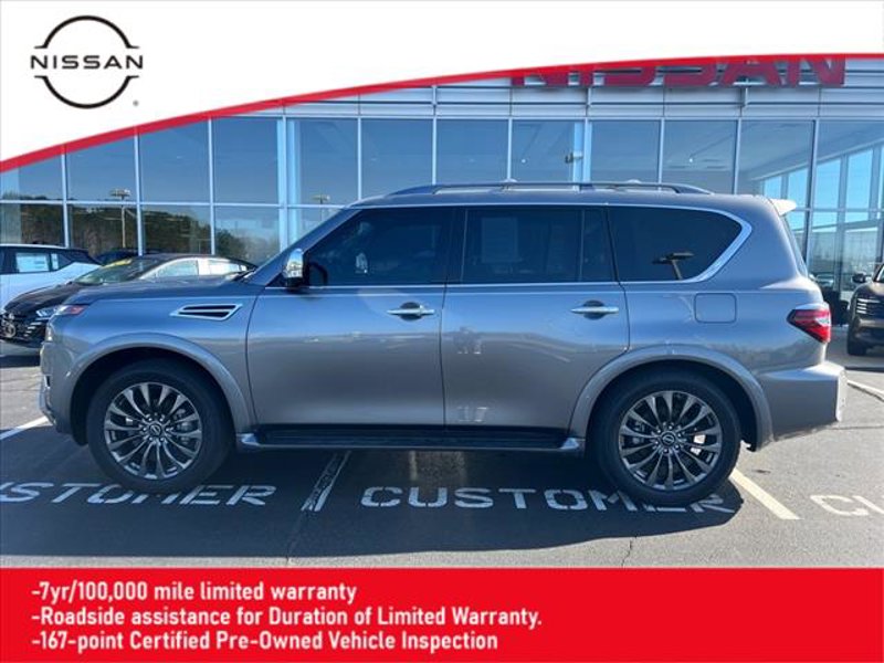 Certified 2024 Nissan Armada Platinum w/ Captain's Chairs Package image 1