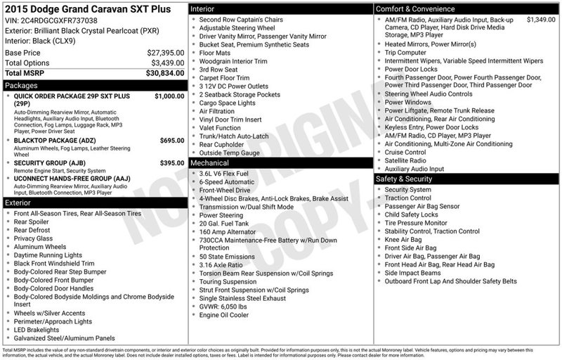 Used 2015 Dodge Grand Caravan SXT image 1