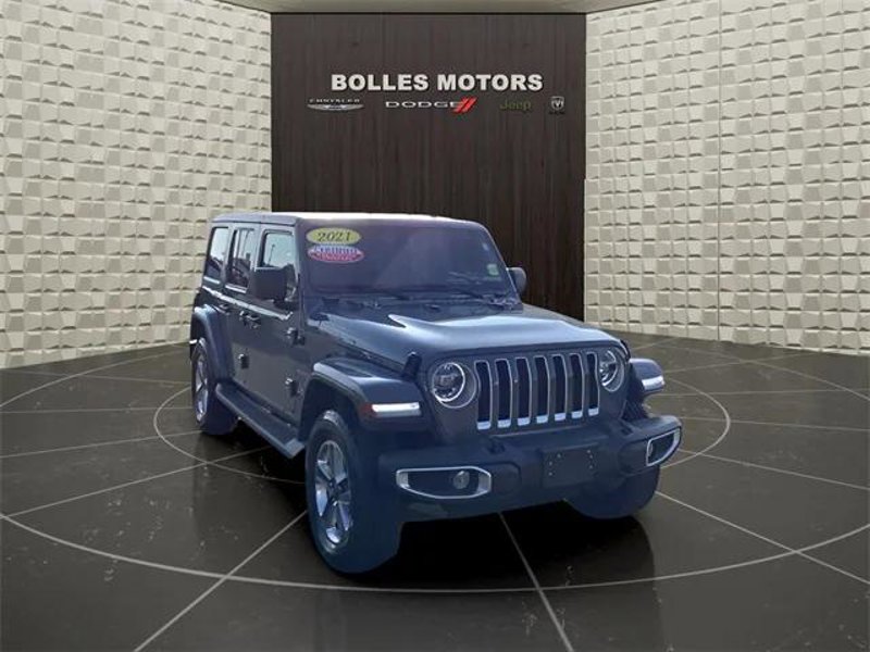 Certified 2021 Jeep Wrangler Unlimited Sahara w/ LED Lighting Group image 1