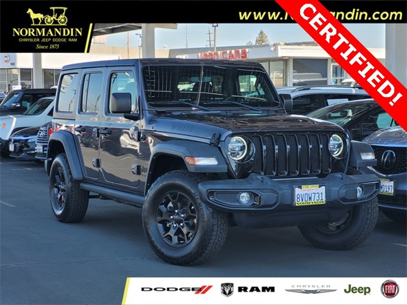 Certified 2021 Jeep Wrangler Unlimited Sport image 1