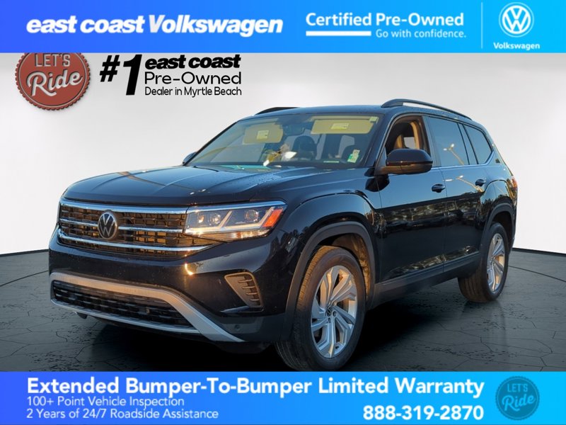 Certified 2021 Volkswagen Atlas SE w/ Panoramic Sunroof Package image 1