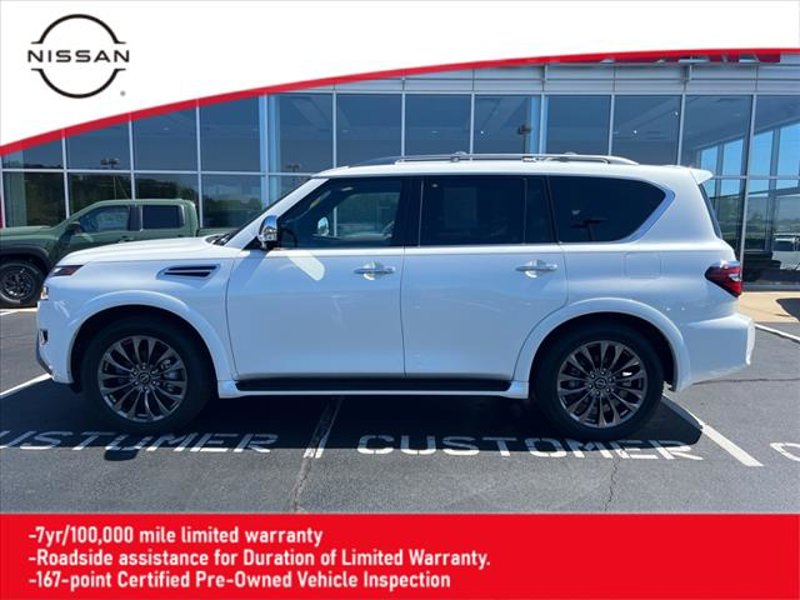 Certified 2024 Nissan Armada Platinum w/ Captain's Chairs Package image 1
