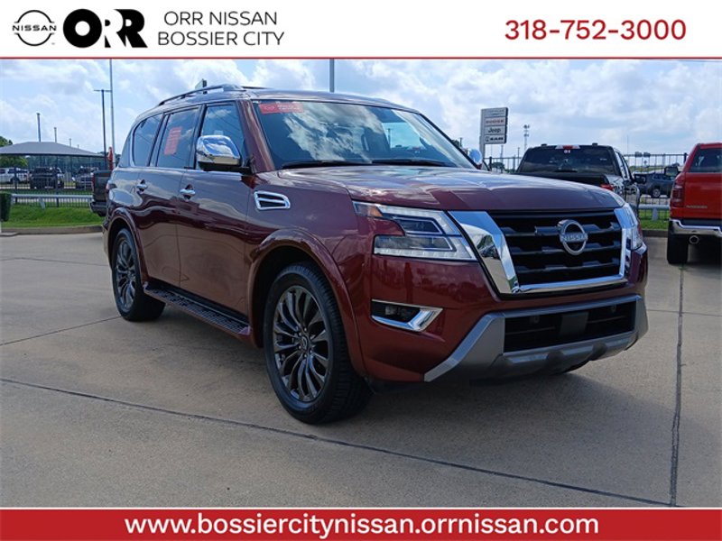 Certified 2024 Nissan Armada Platinum w/ Captain's Chairs Package image 1