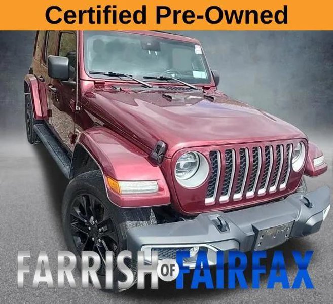 Certified 2021 Jeep Wrangler Unlimited Sahara w/ Cold Weather Group image 1