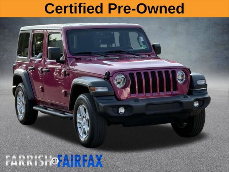 Certified 2021 Jeep Wrangler Unlimited Sport image 1