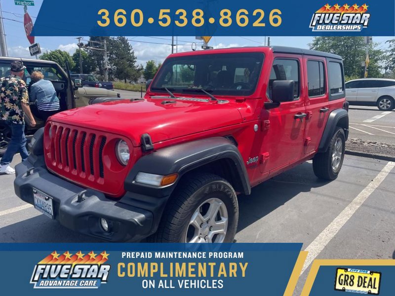 Certified 2021 Jeep Wrangler Unlimited Sport image 1