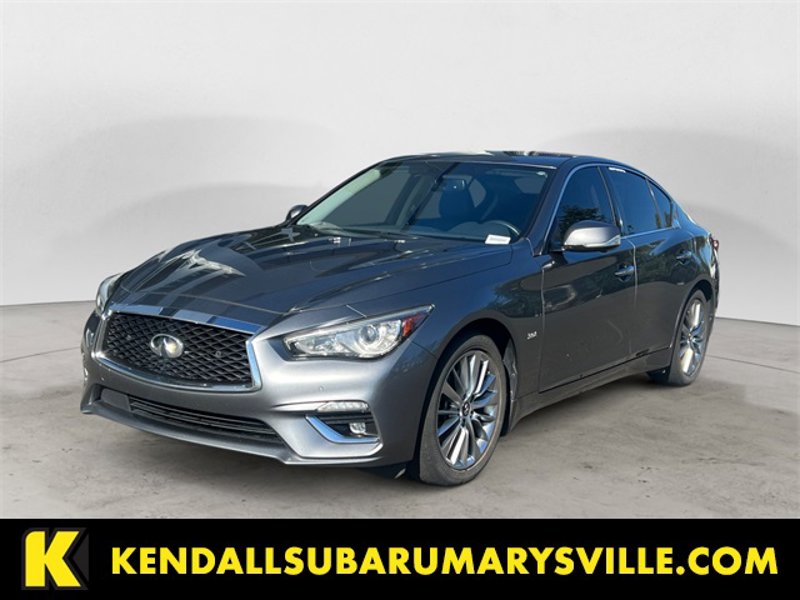 Used 2018 INFINITI Q50 Luxe w/ All Weather Package (L93) image 1