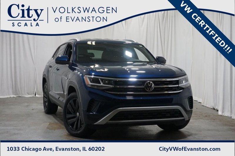 Certified 2022 Volkswagen Atlas Cross Sport SE w/ Black Wheel Package image 1