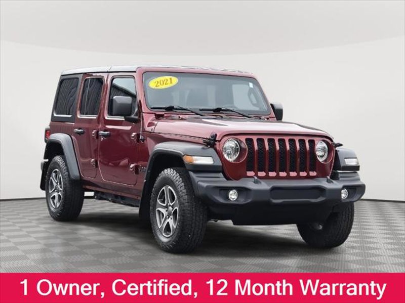 Certified 2021 Jeep Wrangler Unlimited Sport image 1