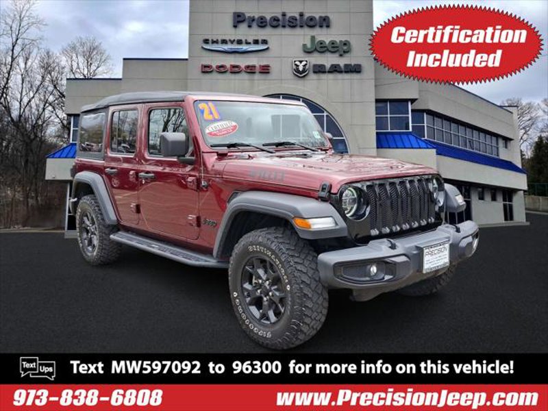 Certified 2021 Jeep Wrangler Unlimited Sport image 1