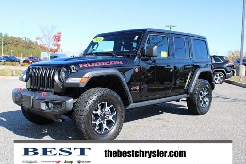 Certified 2021 Jeep Wrangler Unlimited Rubicon w/ LED Lighting Group image 1