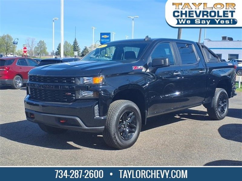 Certified 2021 Chevrolet Silverado 1500 Custom Trail Boss w/ LPO, Dark Essentials Package image 1